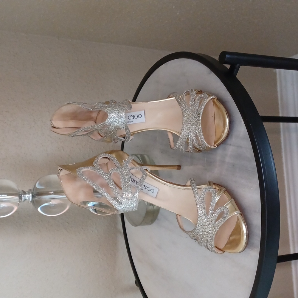 Jimmy Choo size 38 gold